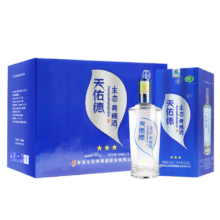 PLUS会员：Tian youde 天佑德 三星生态 清香型白酒 45度 500ml*6瓶 整箱装