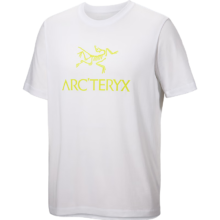 ARC’TERYX始祖鸟 ARC'WORD LOGO SS 透气 男子 棉质短袖T恤 White Light/石膏白 M