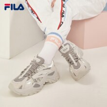 PLUS会员:FILA斐乐 SOFIA鱼刺鞋 女鞋跑步鞋复古老爹鞋