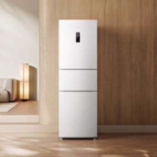 预售、PLUS会员：MIJIA 米家 BCD-256WMSA 三门冰箱 256L冰羽白
