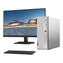 PLUS会员：Lenovo 联想 天逸510S主机 (酷睿14代i5-14400 16G 1TB HDD+512G SSD win11) 23英寸显示器