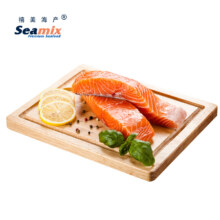 再降价、京东百亿补贴、PLUS会员：禧美海产 冷冻三文鱼块1kg（银鲑）独立包装4-7块 *3件