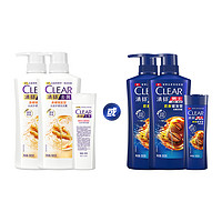 CLEAR 清扬 去屑养根韧发滋养头皮生姜防脱防掉发断发洗发水500g*2+100g