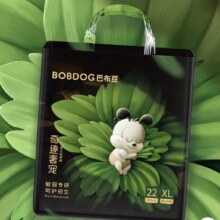 巴布豆（BOBDOG）奇迹奢宠花苞纸尿裤M号26片*4件