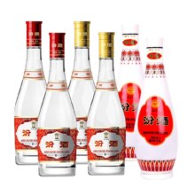 puls会员：汾酒 53度 红盖+黄盖+乳玻组合装 475ml*6瓶