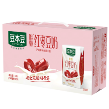 豆本豆唯甄红枣豆奶 250ml*24盒/箱2.3g植物蛋白饮料儿童营养学生早餐奶