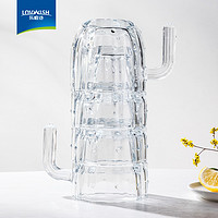 LOVWISH 乐唯诗 仙人掌 玻璃杯 4件套 水晶白