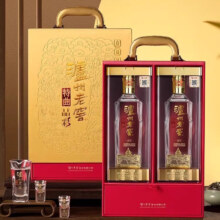 京东会员：泸州老窖  特曲晶彩 浓香型白酒 52度 500mL 2瓶（赠特曲100ml、凑单）