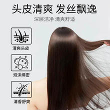 Longrich 隆力奇 黑芝麻洗发水乌黑柔顺光滑黑亮男女士洗头膏洗发露改善毛躁