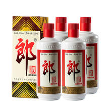 LANGJIU 郎酒 普郎 酱香型白酒 53度 500ml*4瓶 （含礼品袋）