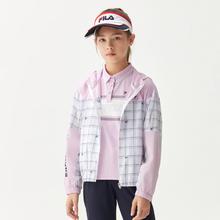 FILA 斐乐 女中大童（130-165）女童百搭潮流连帽上衣儿童简约防晒服