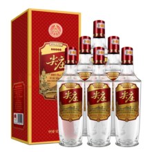 五粮液股份浓香型白酒 42度 500mL 6瓶 尖庄新红优