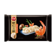 plus会员，概率券:三全私厨水饺 虾仁三鲜水饺480g 30只 *4件+凑单品