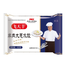 plus会员：飞天羊 羊肉大葱水饺450g/袋(约27只) 清真*16件