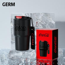 germ 格沵 可口可乐联名咖啡杯车载大容量男女士保温杯 黑色大款590ML