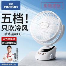 NOHON 诺希 希usb台式小风扇办公桌面大风力静音强续航学生宿舍高档便携扇