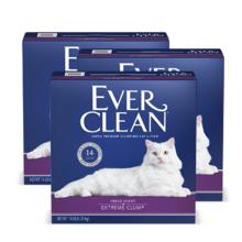 88VIP会员：EVER CLEAN 铂钻 EverClean铂钻美国进口猫砂紫标14磅*3盒膨润土除臭猫砂