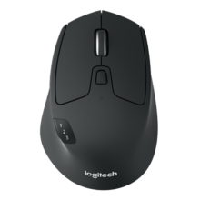 罗技（Logitech）M720 鼠标 无线蓝牙鼠标 办公鼠标 右手鼠标 大手鼠标 优联 黑色 带无线2.4G接收器
