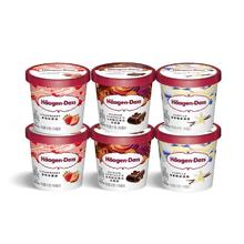 Häagen·Dazs 哈根达斯 冰淇淋六杯组合装经典草莓巧克力味 赠2杯
