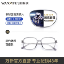 winsee 万新 1.74高清极薄镜片+多镜框可选（支持邮寄和升级镜框）