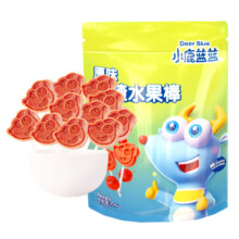 小鹿蓝蓝 儿童零食山楂棒棒糖新鲜果干制作 106g*3件