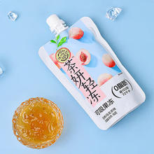 徐福记 茶妍轻冻可吸果冻办公室下午茶休闲零食混合口味 白桃乌龙味150G2.9元1包，0负担，买10包