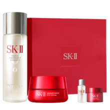 PLUS会员、京东百亿补贴：SK-II神仙水75ml+大眼眼霜15g抗皱sk2护肤品套装化妆品全套生日礼物
