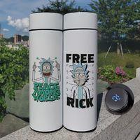 ns新款瑞克和莫蒂潮流炫酷智能保温杯男女通用居家日用便携萌系