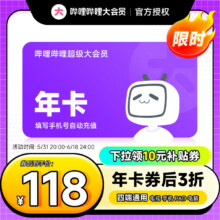 哔哩哔哩超级大会员年卡  支持电视端