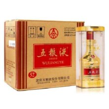 五粮液 金装 2017年 52度 浓香型白酒 500mL*6瓶 整箱装