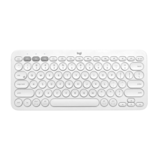 罗技（Logitech）K380 键盘 蓝牙办公键盘 无线键盘 女友 便携超薄键盘 笔记本键盘 芍药白
