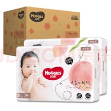 京东百亿补贴、plus会员:好奇（Huggies）铂金装纸尿裤XL96片(12-17kg)加大号婴儿尿不湿小桃裤裸感超薄透