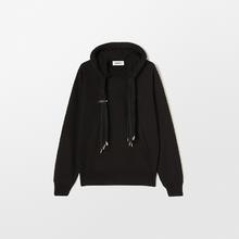 AMBUSH 经典款黑色脏辫抽绳舒适连帽卫衣 BMBB003F21FLE001