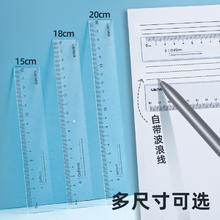 deli 得力 79751 塑料直尺 15cm 10把装