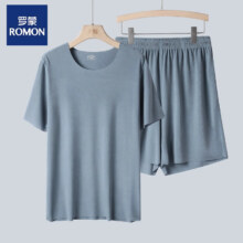 罗蒙(ROMON) 情侣短袖 家居服套装 任选*2件