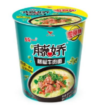 限地区：Uni-President 统一 藤娇 藤椒牛肉面 零食杯 杯面 62g*12杯/箱*5件
