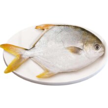 恒兴食品 冷冻去鳃去内脏 金鲳鱼380g 2条装 *4件（需凑单）