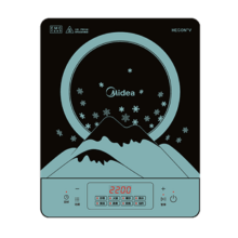 PLUS会员：美的（Midea）电磁炉多档调节家用火锅炉 2200W大功率微晶面板匀火加热 智能定时 MC-CLE2270