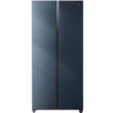 预售、PLUS会员：Midea 美的 60厘米薄系列 BCD-458WKPZM(E) 风冷对开门冰箱 458L 烟雨灰