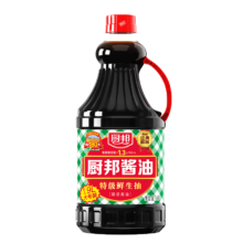 百亿补贴：厨邦 酱油 特级生抽 晒足180天 传统酿造酱油 大桶装 1.9L