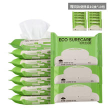 EcosureCare 优可舒 湿厕纸 洁厕湿纸巾厕纸湿巾 可搭配卷纸卫生纸使用 可擦走细菌 40片10包+湿10