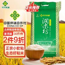 NEW CO-OP TIANRUN 新供销天润 润米坊 小软粘米 籼米 南方籼米 长粒香 大米 15kg 30斤
