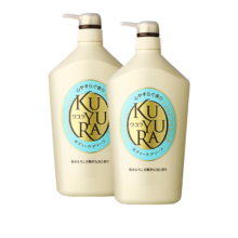 PLUS会员：KUYURA 可悠然 美肌香氛沐浴露 恬静清香 1000ml*2瓶