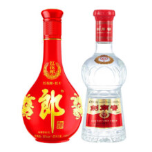 京东百亿补贴：郎酒红花郎十 500ml*1+ 剑南春水晶剑 500ml*1