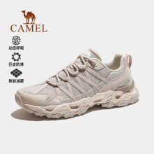 plus会员：骆驼（CAMEL）登山鞋男女透气户外运动鞋 防滑耐磨低帮徒步鞋
