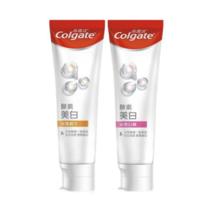 Colgate 高露洁 酵素亮白去黄去渍防渍美白牙膏 白桃味 120g*2支
