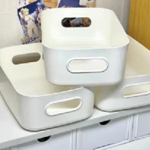 糜岚 收纳盒 白色 5个装   20.5*14*7CM