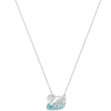 SWAROVSKI施华洛世奇 小号渐变蓝天鹅项链时尚饰品 生日礼物送女友 5512094