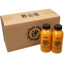 吕梁野山坡沙棘汁饮料350ml*10瓶整箱礼盒装特产生榨原浆果汁整箱果汁