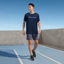PLUS会员！SKECHERS 斯凯奇 男2024夏季新款速干跑步T恤